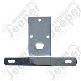 License Plate Bracket, Stainless Steel; 76-86 Jeep CJ