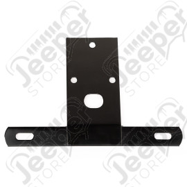 License Plate Bracket, Black; 76-86 Jeep CJ