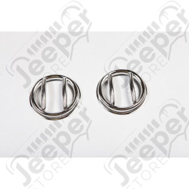 Euro Guard Kit, Side Marker, Stainless Steel; 07-18 Jeep Wrangler JK