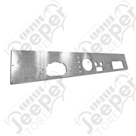 Dash Panel, Pre-Cut Holes, Stainless Steel; 76-86 Jeep CJ