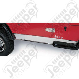 Rocker Panel Cover, Stainless Steel; 97-06 Jeep Wrangler TJ