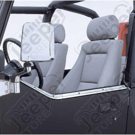 Half Door Retaining Channel, Stainless Steel; 87-95 Jeep Wrangler YJ