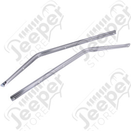 Half Door Retaining Channel, Stainless Steel; 87-95 Jeep Wrangler YJ