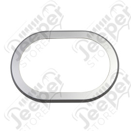 Transmission Shifter Trim, Brushed Silver, Manual; 07-10 Wrangler JK