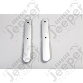 Door Handle Trim, Rear, Silver; 07-10 Jeep Wrangler JKU