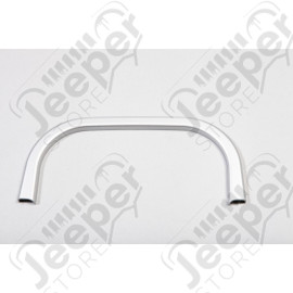 Cup Holder Trim, Rear, Brushed Silver; 07-10 Jeep Wrangler JK