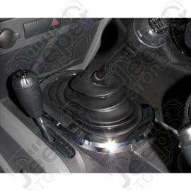 Transmission Shifter Trim, Chrome, Manual; 07-10 Jeep Wrangler JK