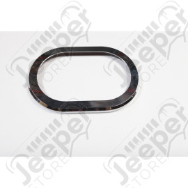 Transmission Shifter Trim, Chrome, Manual; 07-10 Jeep Wrangler JK