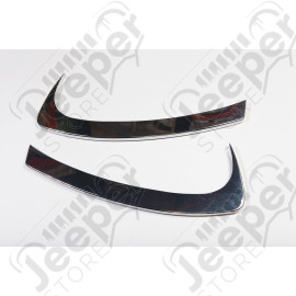 Dashboard Accents, Center, Chrome; 07-10 Jeep Wrangler JK