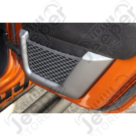 Door Net Trim, Charcoal, 2nd Row; 11-18 Wrangler