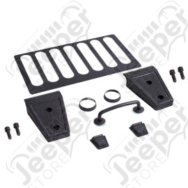 Hood Dress Up Kit, Black; 13-18 Jeep Wrangler JK