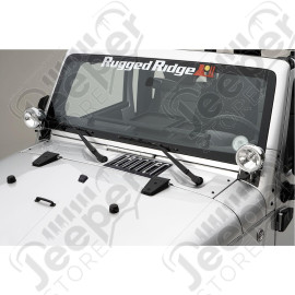 Hood Dress Up Kit, Textured Black; 07-12 Jeep Wrangler JK