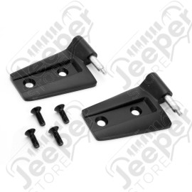 Door Hinge Kit, Right, Black; 07-18 Jeep Wrangler JK