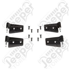 Door Hinge Kit, 4 Piece; 07-18 Jeep Wrangler JK, 2 Door