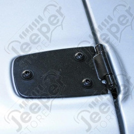 Hood Hinge, Black; 76-95 Jeep CJ/Wrangler YJ