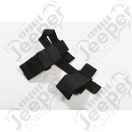Flashlight Holder, Sport Bar Mounted, Black; 55-19 CJ/Wrangler