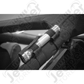 Flashlight Holder, Sport Bar Mounted, Black; 55-19 CJ/Wrangler
