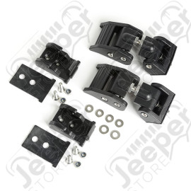 Hood Catch, Black; 2018-20 Jeep JL, 2020 JT