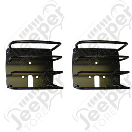 Euro Guard Kit, Tail Light, Black; 76-06 Jeep CJ/Wrangler YJ/TJ