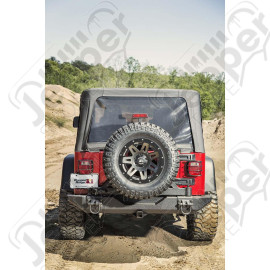 Euro Guard Kit, Tail Light, Black; 76-06 Jeep CJ/Wrangler YJ/TJ