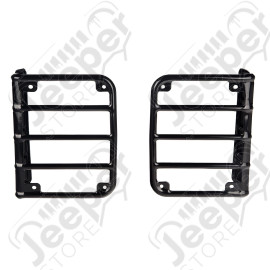 Euro Guard Kit, Tail Light, Black; 07-18 Jeep Wrangler JK