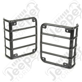 Euro Guard Kit, Tail Light, Textured Black; 07-18 Jeep Wrangler JK
