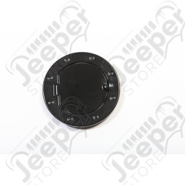 Gas Cap Door, Non-Locking, Black; 07-18 Jeep Wrangler JK