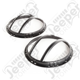 Elite Euro Guard Kit, Pivotal, Headlight, Black; 07-18 Wrangler JK/JKU