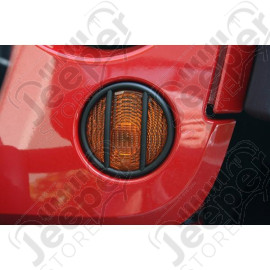 Euro Guard Kit, Turn Signal, Black; 07-18 Jeep Wrangler JK/JKU