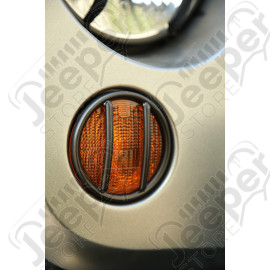 Euro Guard Kit, Turn Signal, Textured Black; 07-18 Jeep Wrangler JK