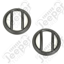 Euro Guard Kit, Side Marker, Textured Black; 07-18 Jeep Wrangler JK