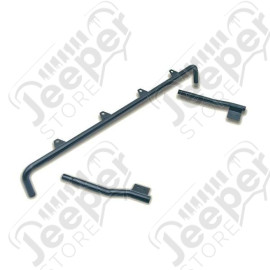 Light Bar, Full Frame, Black; 97-06 Jeep Wrangler TJ