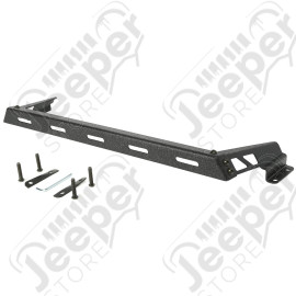 Light Bar, Hood Mounted, Textured Black; 07-18 Jeep Wrangler JK