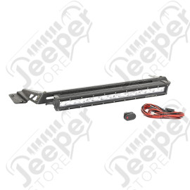 Light Bar Kit, Hood Mounted, 20 Inch LED Light Bar; 97-06 Wrangler TJ