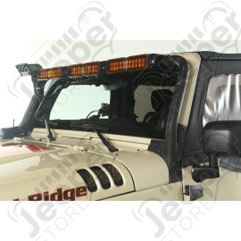 Light Bar Kit, Windshield Mounted; 07-18 Jeep Wrangler JK