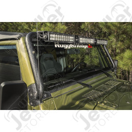 Light Bar Kit, Windshield Mounted, 13.5 Inch Combo; 97-06 Wrangler TJ