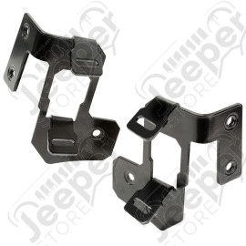 Light Mount, A Pillar, Semi-Gloss Black; 07-18 Jeep Wrangler JK