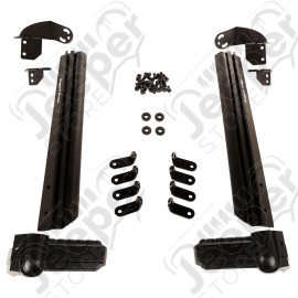 Elite Fast Track Kit, 1 Bar/4 Round/Mirrors; 07-18 Jeep Wrangler JK