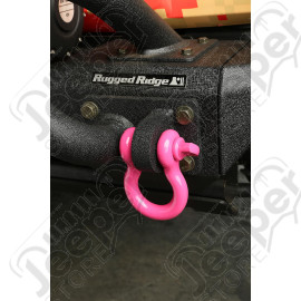 D-Ring Shackle Kit, 3/4 inch, Pink, Steel, Pair