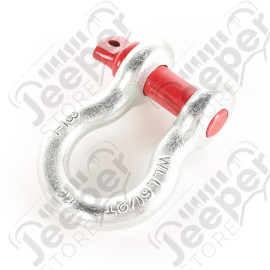 D-Ring Shackle, 7/8 inch, 13500 Lb, Galvanized