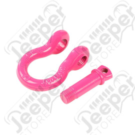 D-Ring Shackle, 3/4 inch, 9500 Lb, Pink