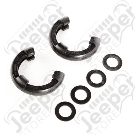 D-Ring Shackle Isolator Kit, Black Pair, 3/4 inch