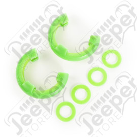 D-Ring Shackle Isolator Kit, Green Pair, 3/4 inch