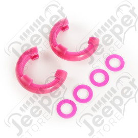 D-Ring Shackle Isolator Kit, Pink Pair, 3/4 inch