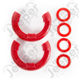 D-Ring Shackle Isolator Kit, Red Pair, 7/8 inch
