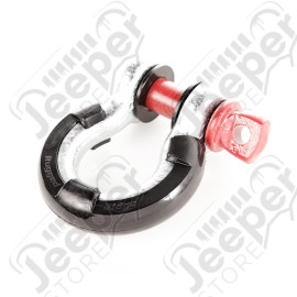 D-Ring Isolator Kit, Black, 2 Pair, 3/4 inch