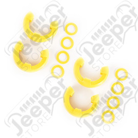 D-Ring Isolator Kit, Yellow 2 Pair, 7/8 inch