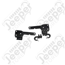 Tow Hook/Frame Bracket Kit; 84-01 Jeep Cherokee XJ