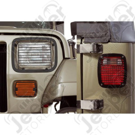 Stone Guard Kit, Black; 87-95 Jeep Wrangler YJ