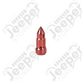 Wheel Lug Nut Kit, Bullet Style, Red, 23pc, 1/2-20